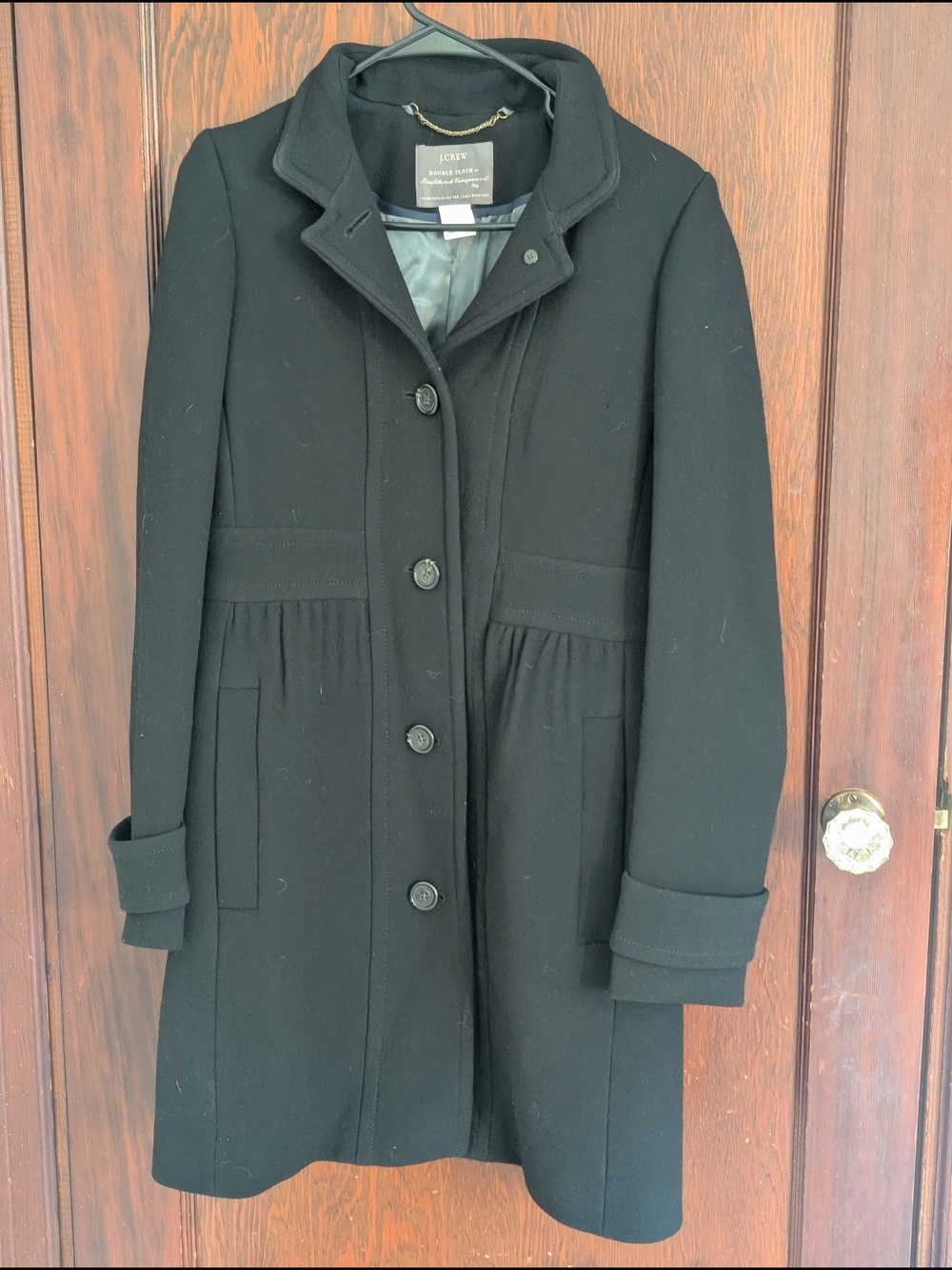 J.Crew double cloth coletta lady day italian wool coat Size 6